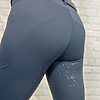 Charcoal seamless tights Back